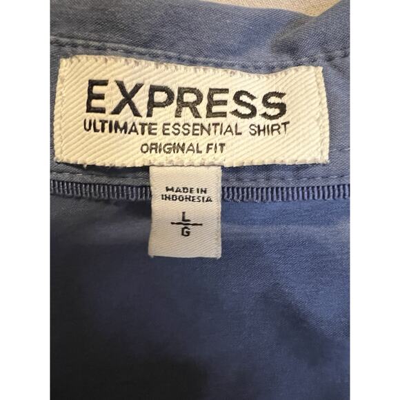 Express Women's The Essential Shirt Long Sleeve Button Down Size Large. - Picture 3 of 7
